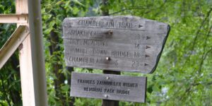 river of no return chamberlain trail pack bridge sign