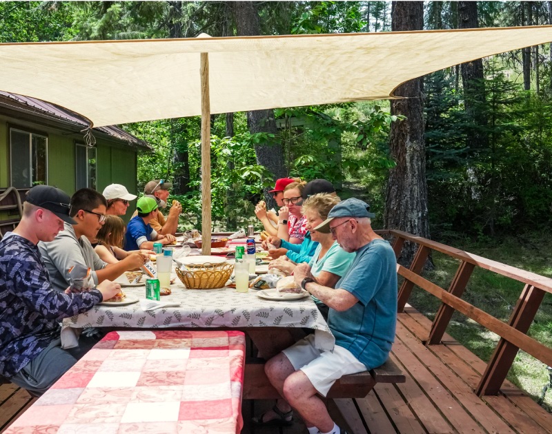 lunch on a jet boat tour